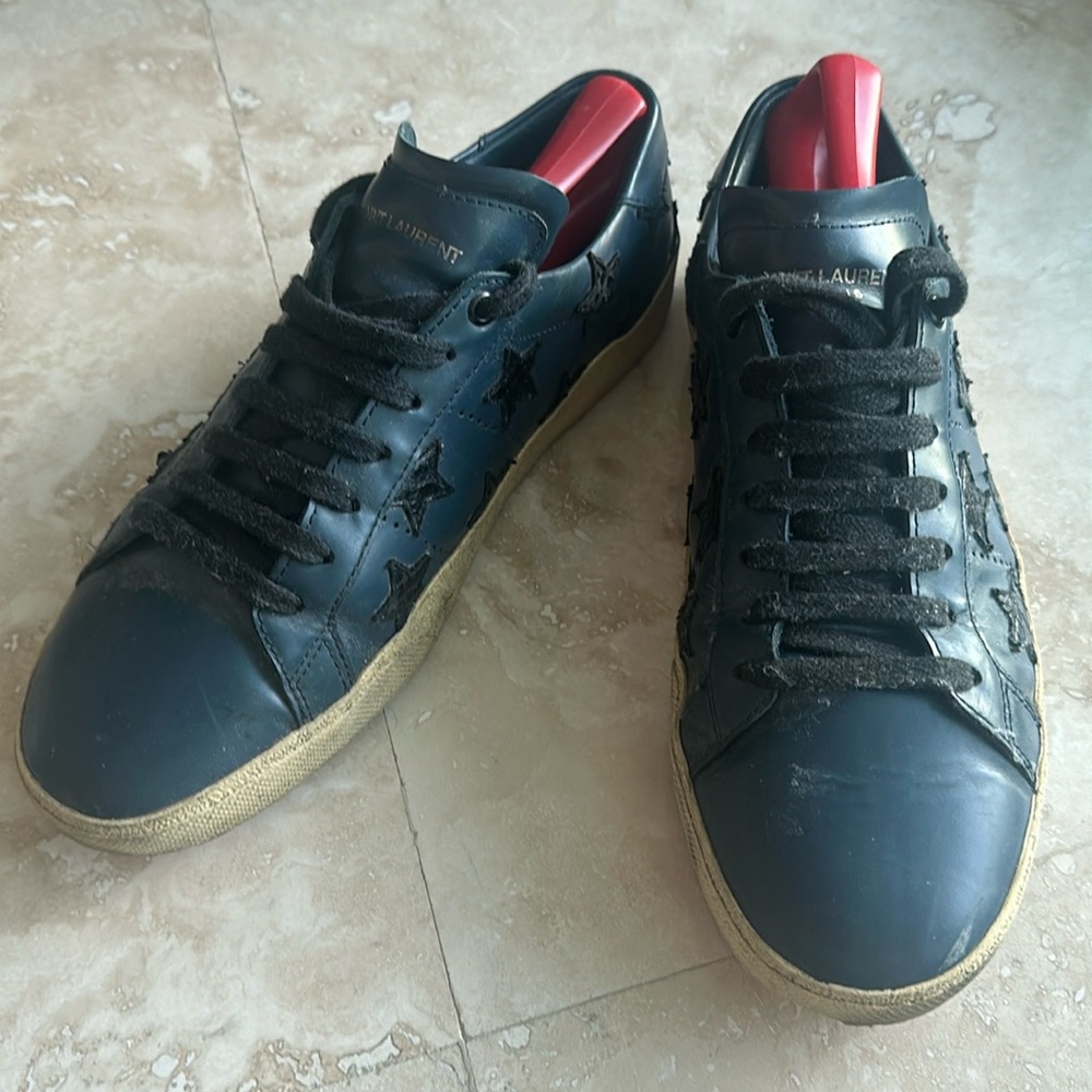 Saint Laurent leather sneakers